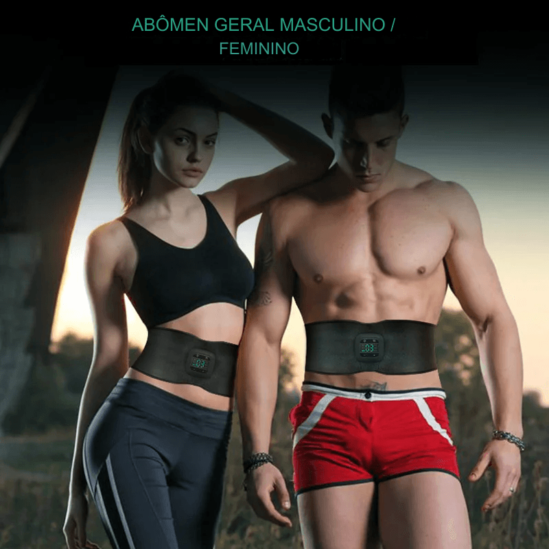 Cinto Abdominal Elétrico, Cinto De Massagem Emagrecimento Corporal EMS, Cinto De Aquecimento, Barriga Quente, Estimulador Muscular Do Abdômen, Perda De Peso Fitness