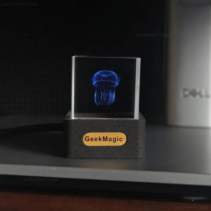 Cubos de Cristal GeekMagic GIFTV para Exibição de Fotos Holográfica