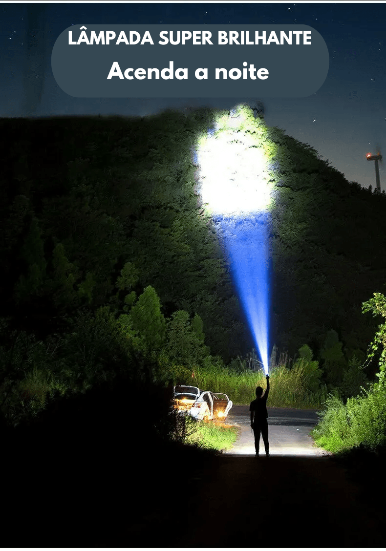 Lanternas Led de Alta Potência 5LED Recarregável