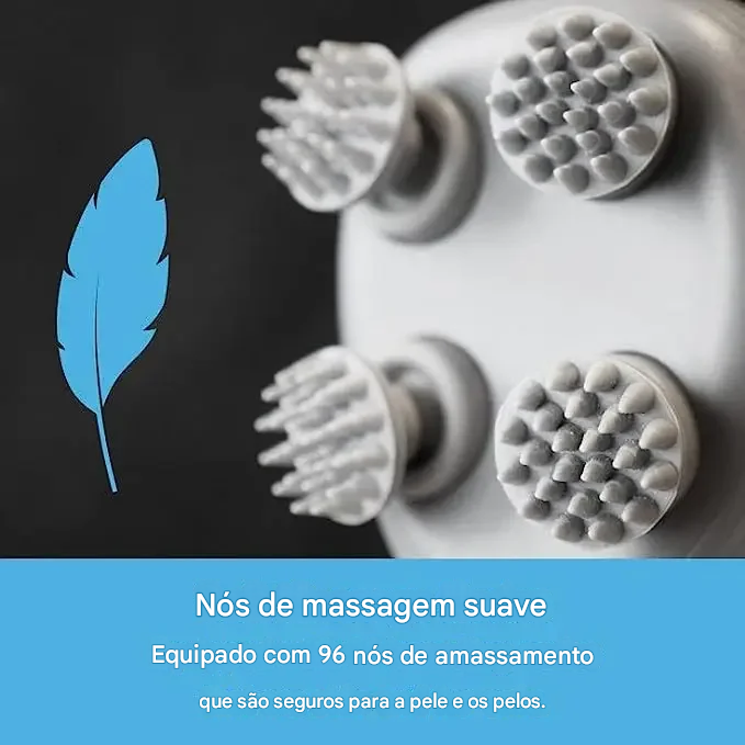 Escova elétrica massageadora para animais de estimação, desembaraçador de pelos, ferramenta de massagem calmante para gatos e cães alívio de estresse.